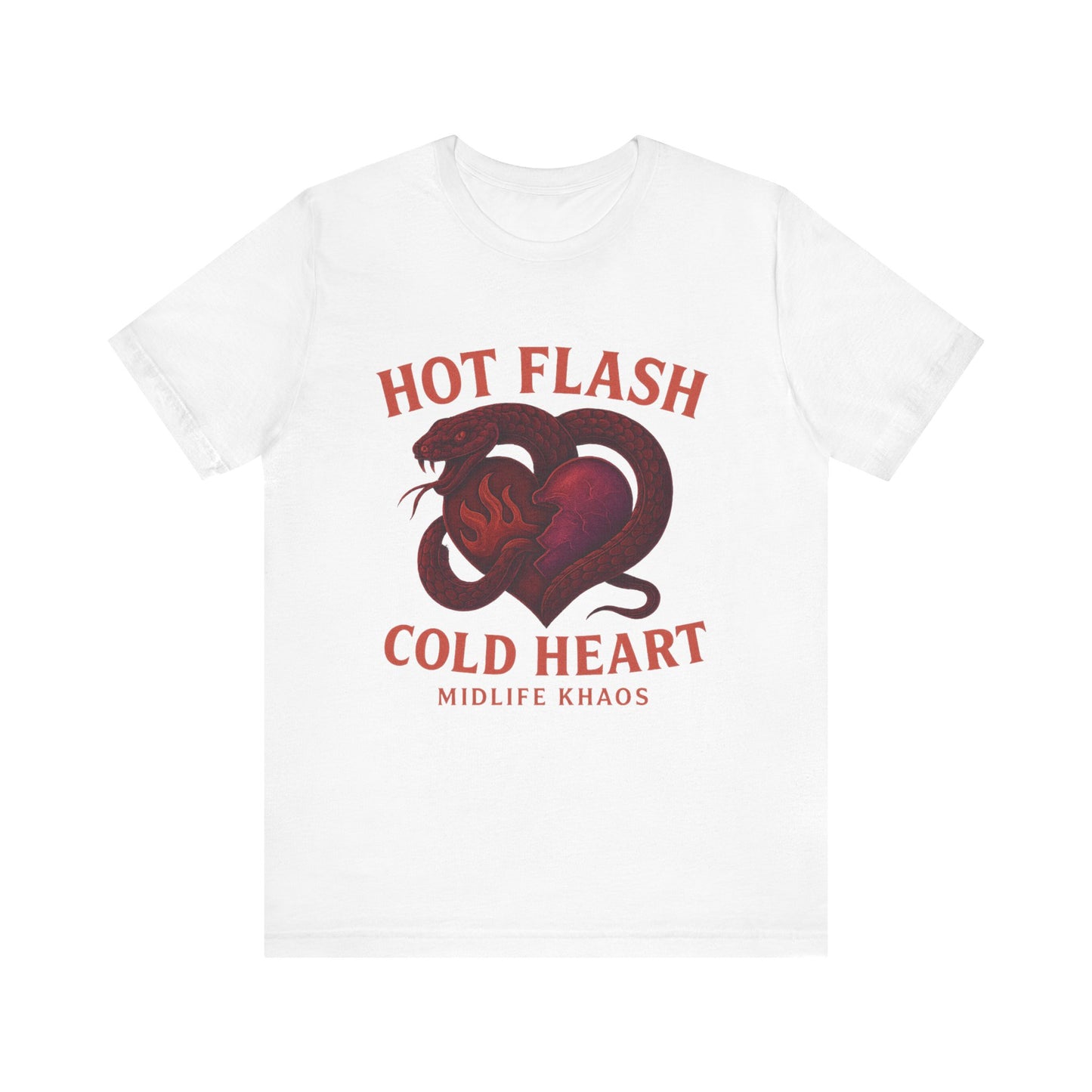 Hot Flash Cold Heart Shirt, Comfortable Everyday Wear