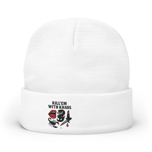 Kill Em With Khaos Knit Beanie (Embroidery)