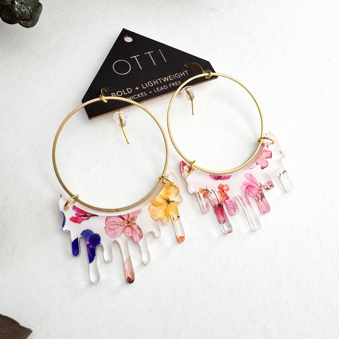 Dripping "Slime" Hoop Earrings: Limited SPRING Patterns