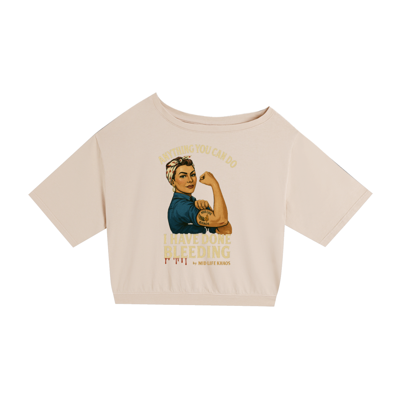Anything You Can Do, Asymmetric Shoulder Oversized Cotton T-Shirt
