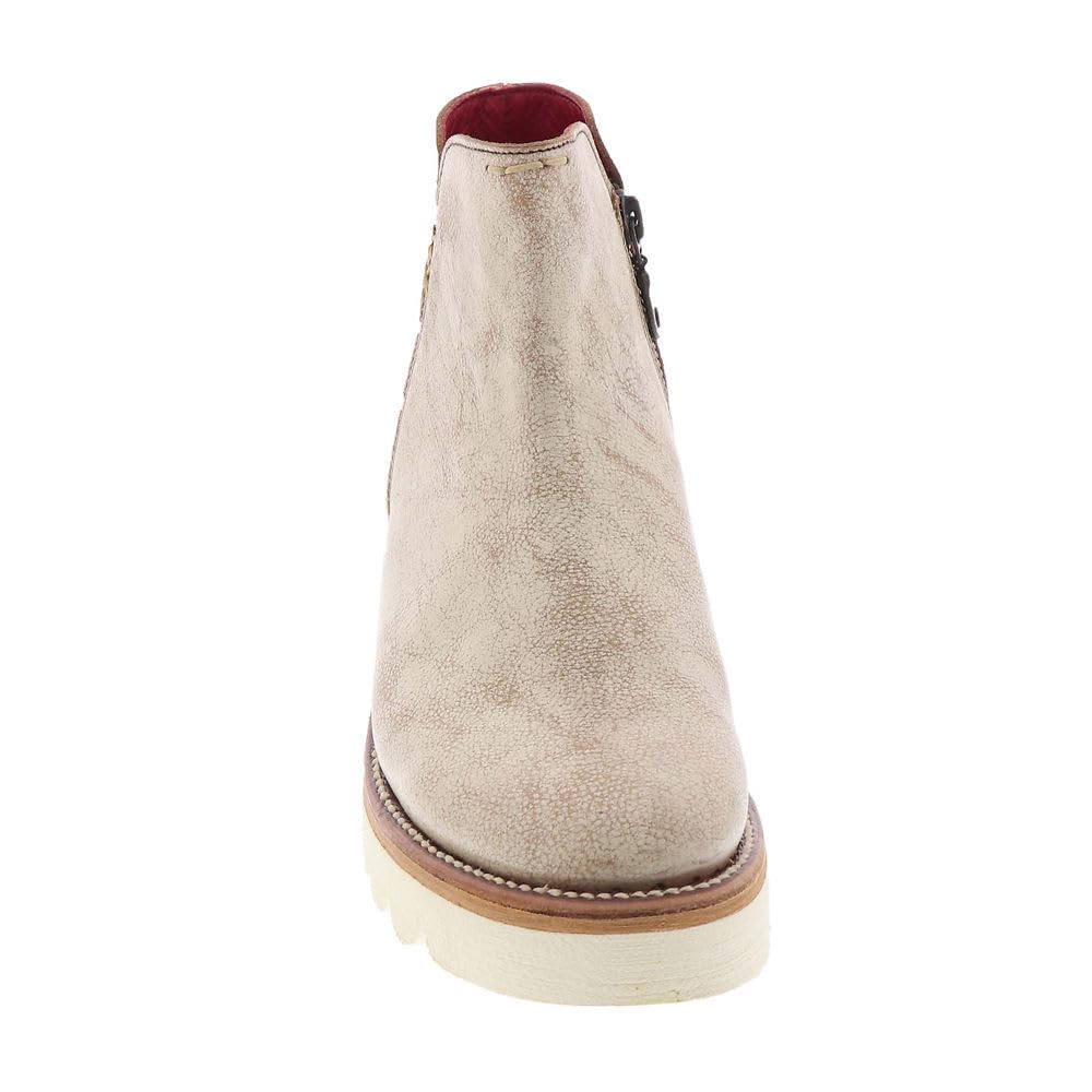 Bed:Stu Lydyi Women's Boot, 9 B(M) US, White-Distressed