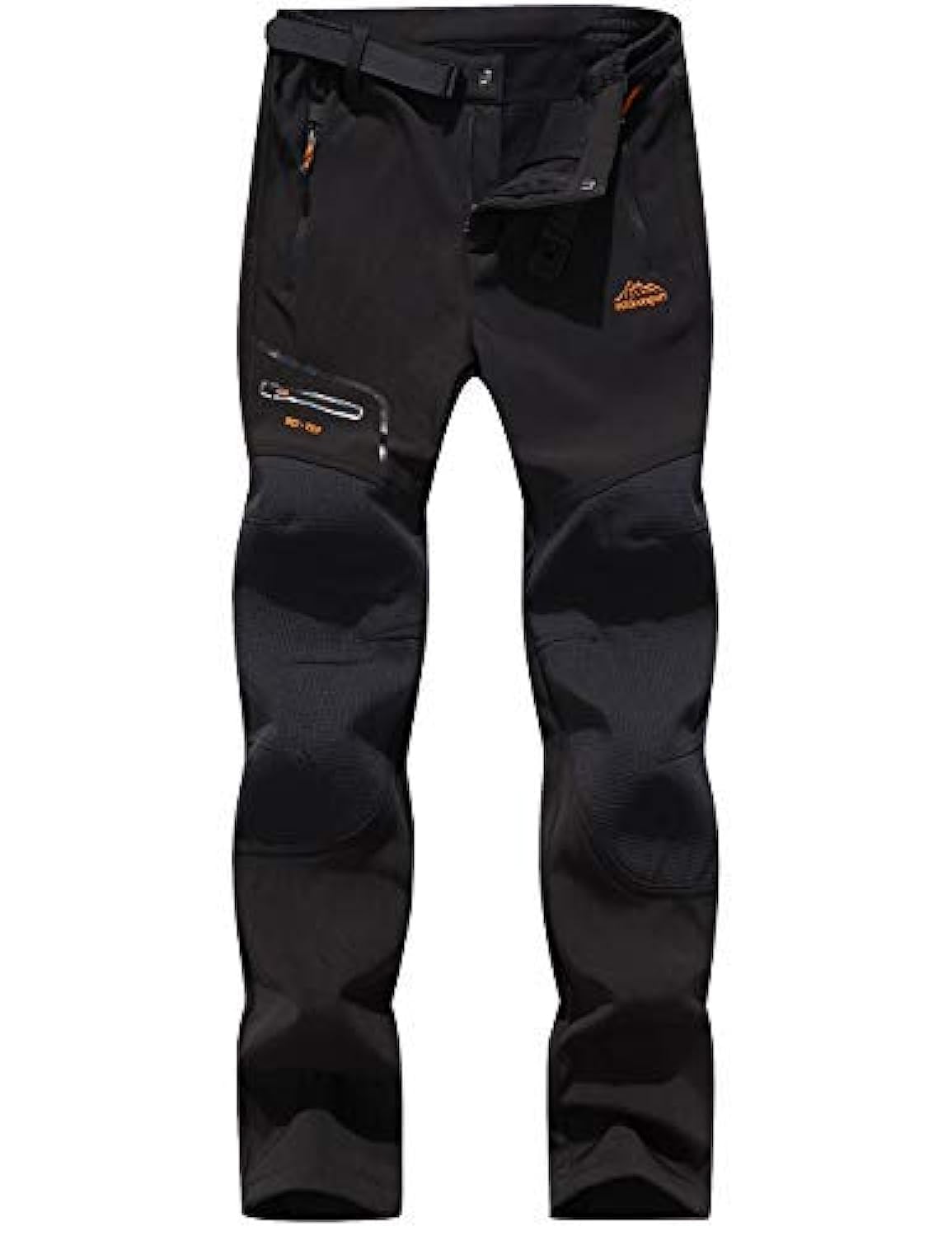 BenBoy Women's Outdoor Waterproof Windproof Fleece Slim Cargo Snow Ski Hiking Pants,Black Medium