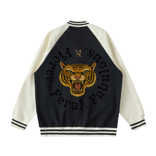 Fierce Two Tone Raglan Sleeve Varsity Jacket