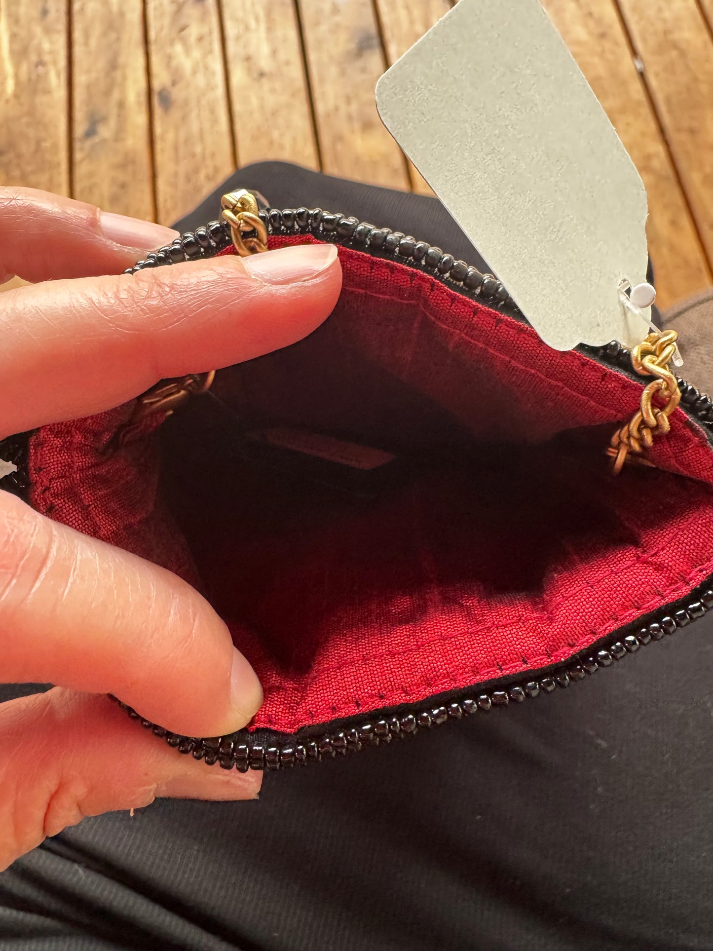 Mary Frances Beaded Phone Bag