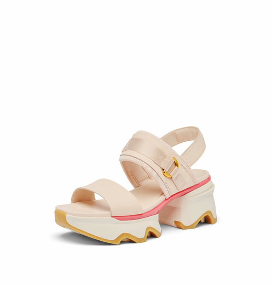 Sorel Women's Contemporary Heeled Sandal, Pearlescent/Coral Blossom, 6.5