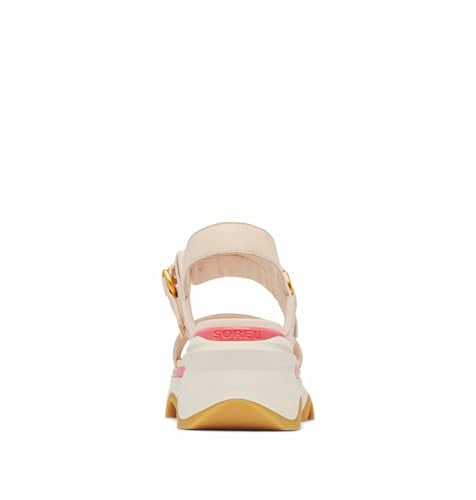Sorel Women's Contemporary Heeled Sandal, Pearlescent/Coral Blossom, 6.5