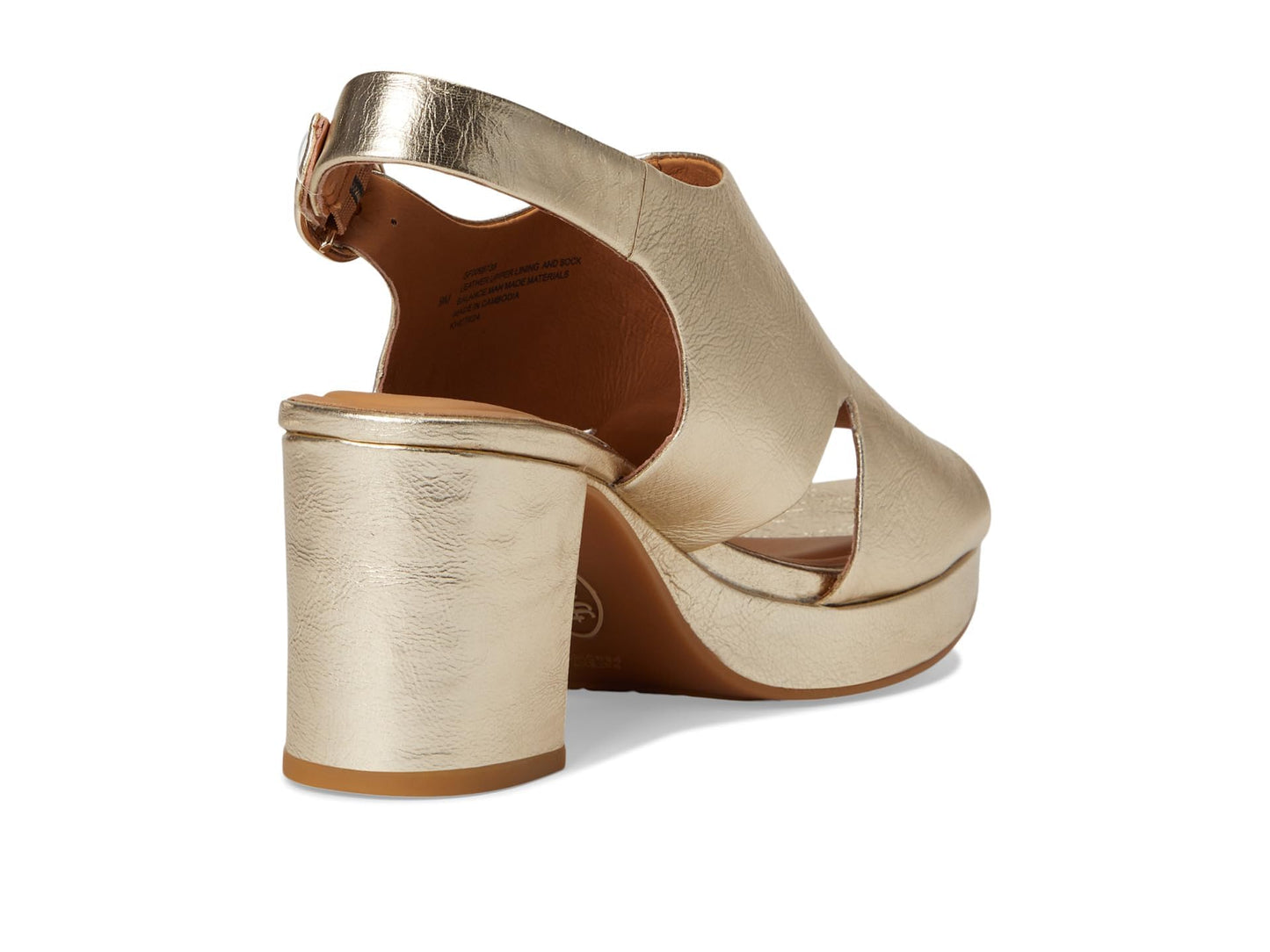 Sofft Women's Liv Heeled Sandal, Platino, 10
