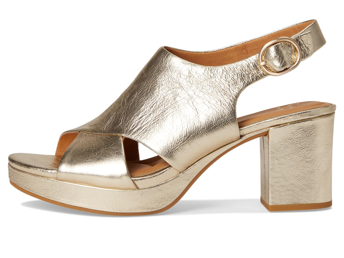 Sofft Women's Liv Heeled Sandal, Platino, 10