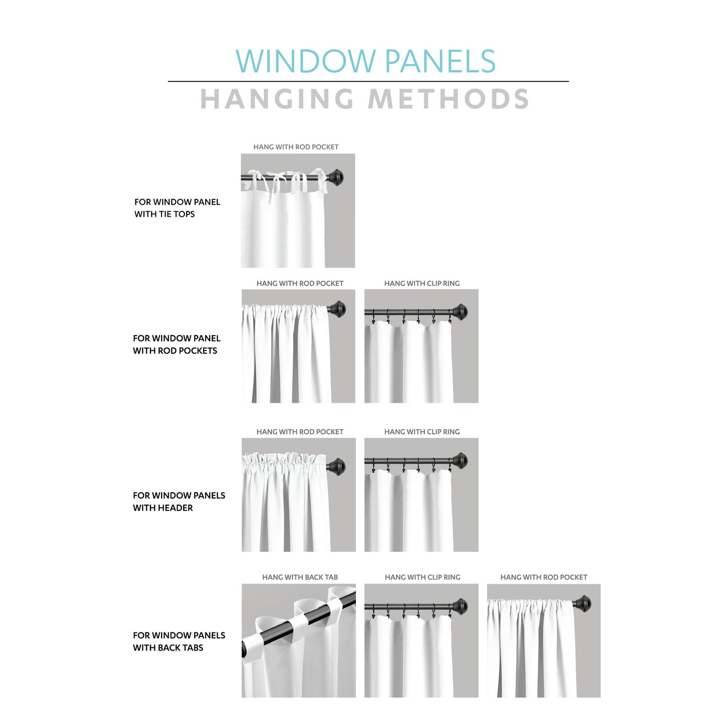 Lush Decor Wilbur Light Filtering Striped Window Curtains Set, 84 in L Panel Pair, Black, C32978P15-000