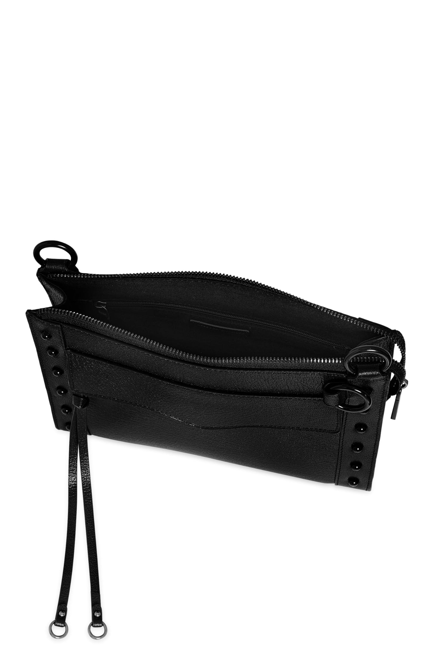 REBECCA MINKOFF MAB Crossbody with Studs, Black Shellac Hardware