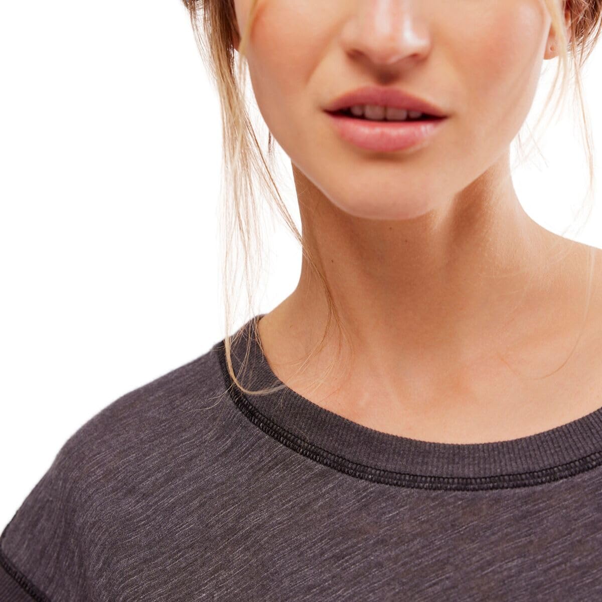 Free People Women's My Time Tee, Black
