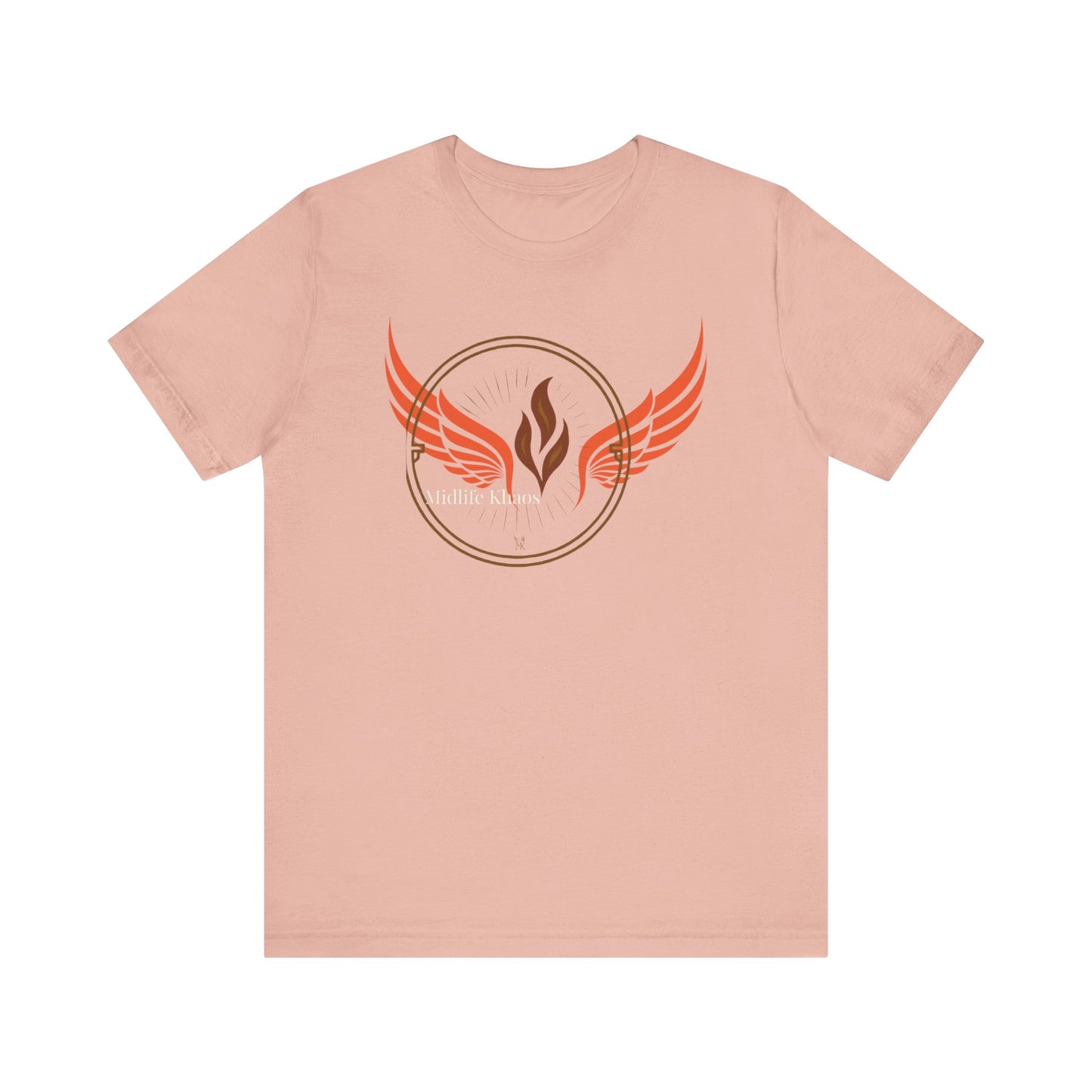 Midlife Khaos Winged Flame Tee, Unisex Short Sleeve Shirt, Casual Wear
