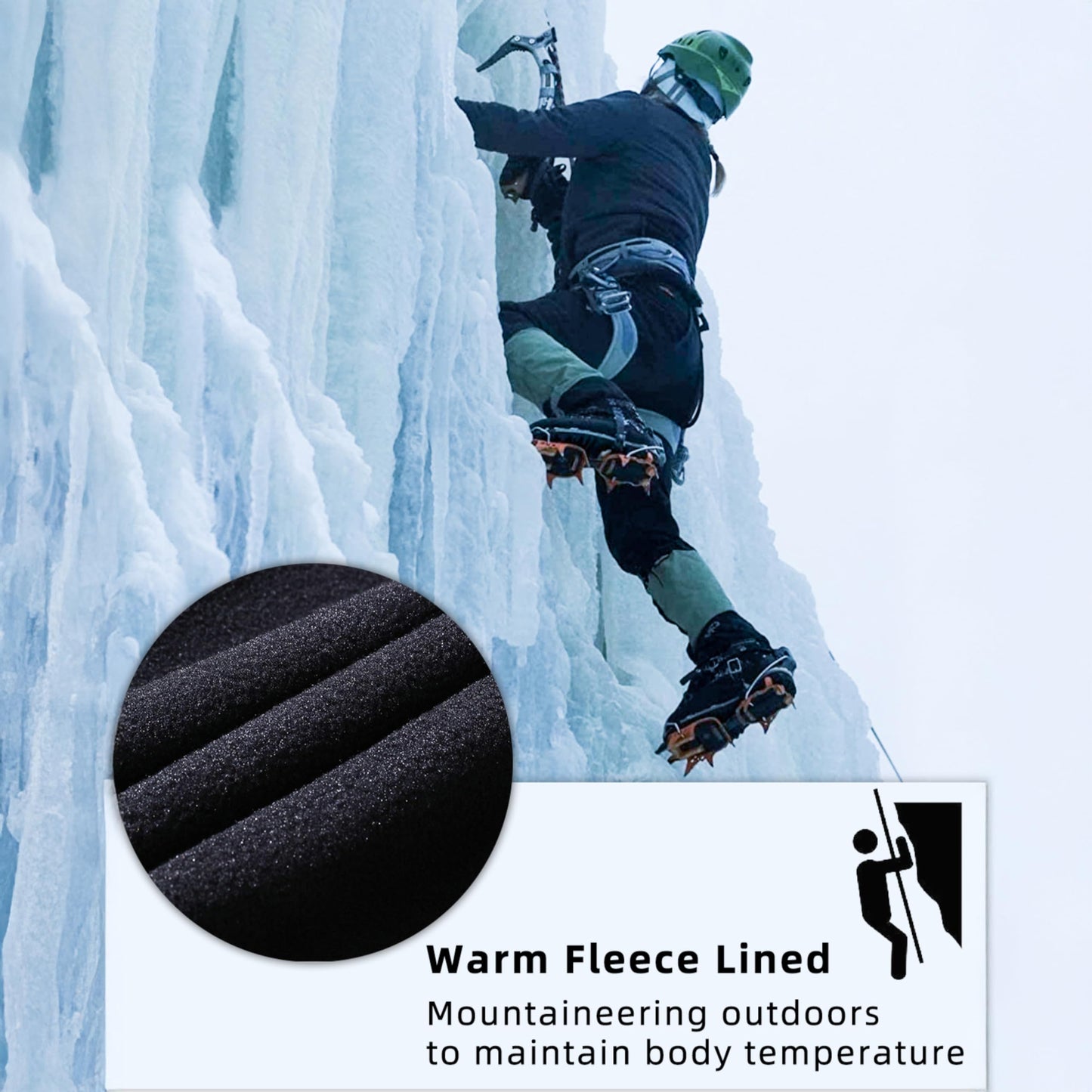BenBoy Women's Outdoor Waterproof Windproof Fleece Slim Cargo Snow Ski Hiking Pants,Black Medium