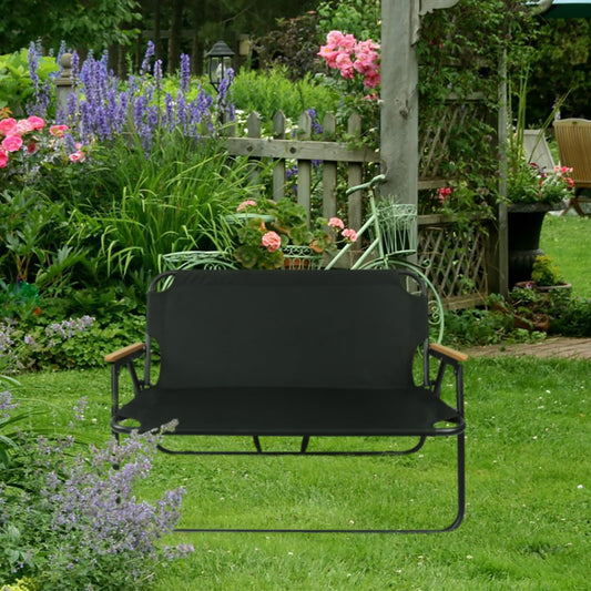 BDL Double Camping Chair Loveseat Heavy Duty Folding Double Seat Beach Chair with Armrests for Outdoor Travel Hiking Patio Beach