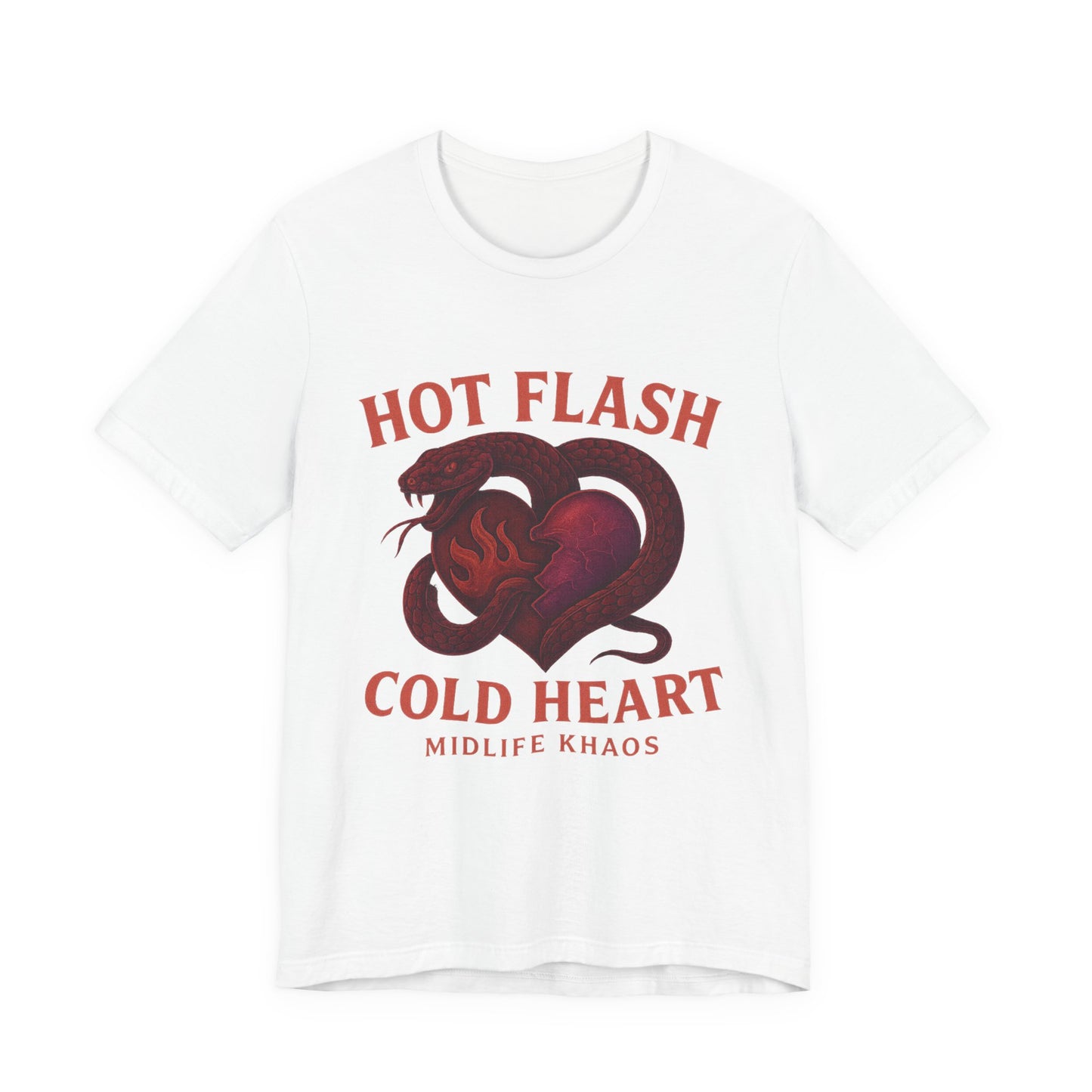 Hot Flash Cold Heart Shirt, Comfortable Everyday Wear