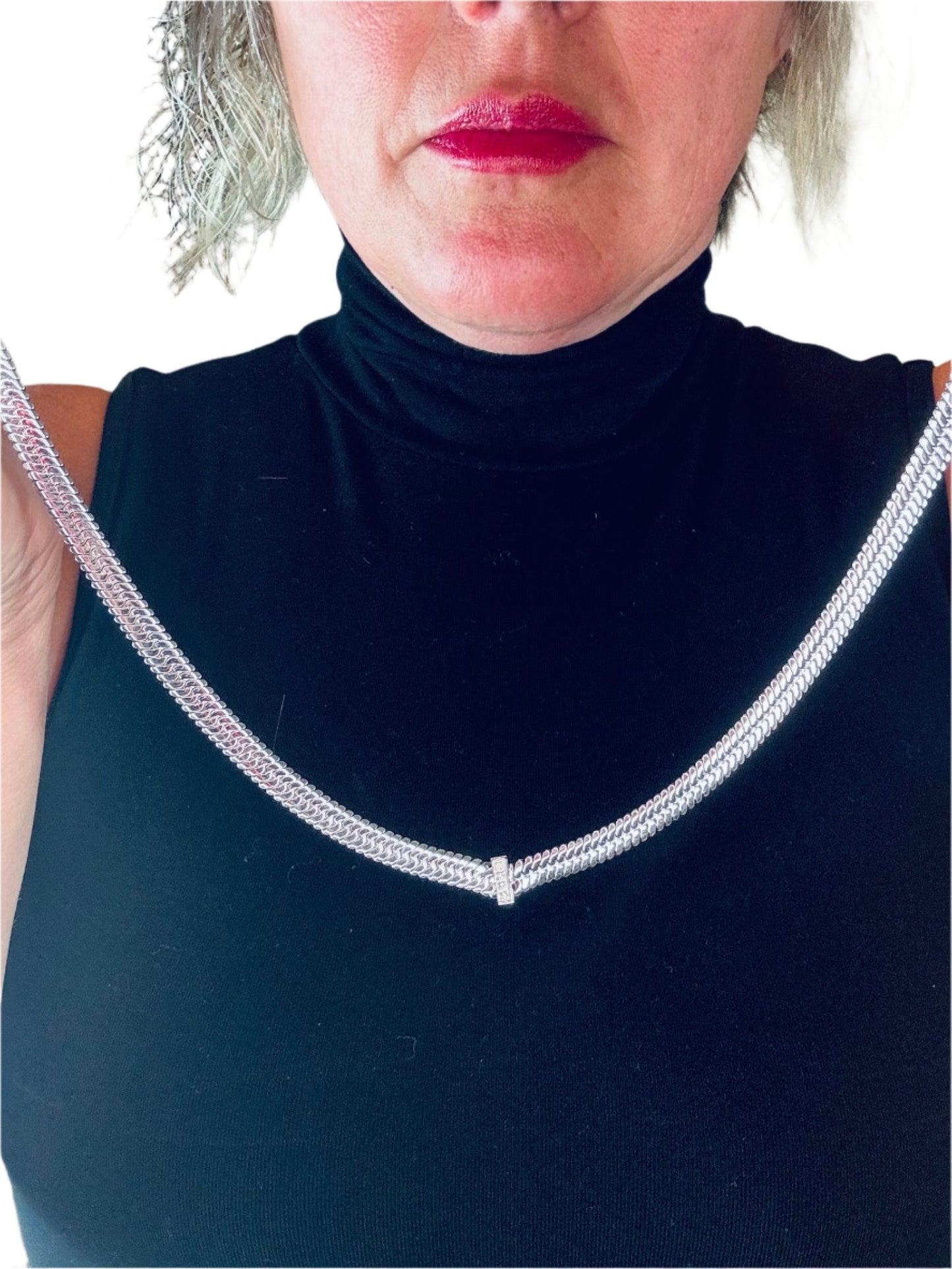 Hip-Hop Princess Necklace Silver