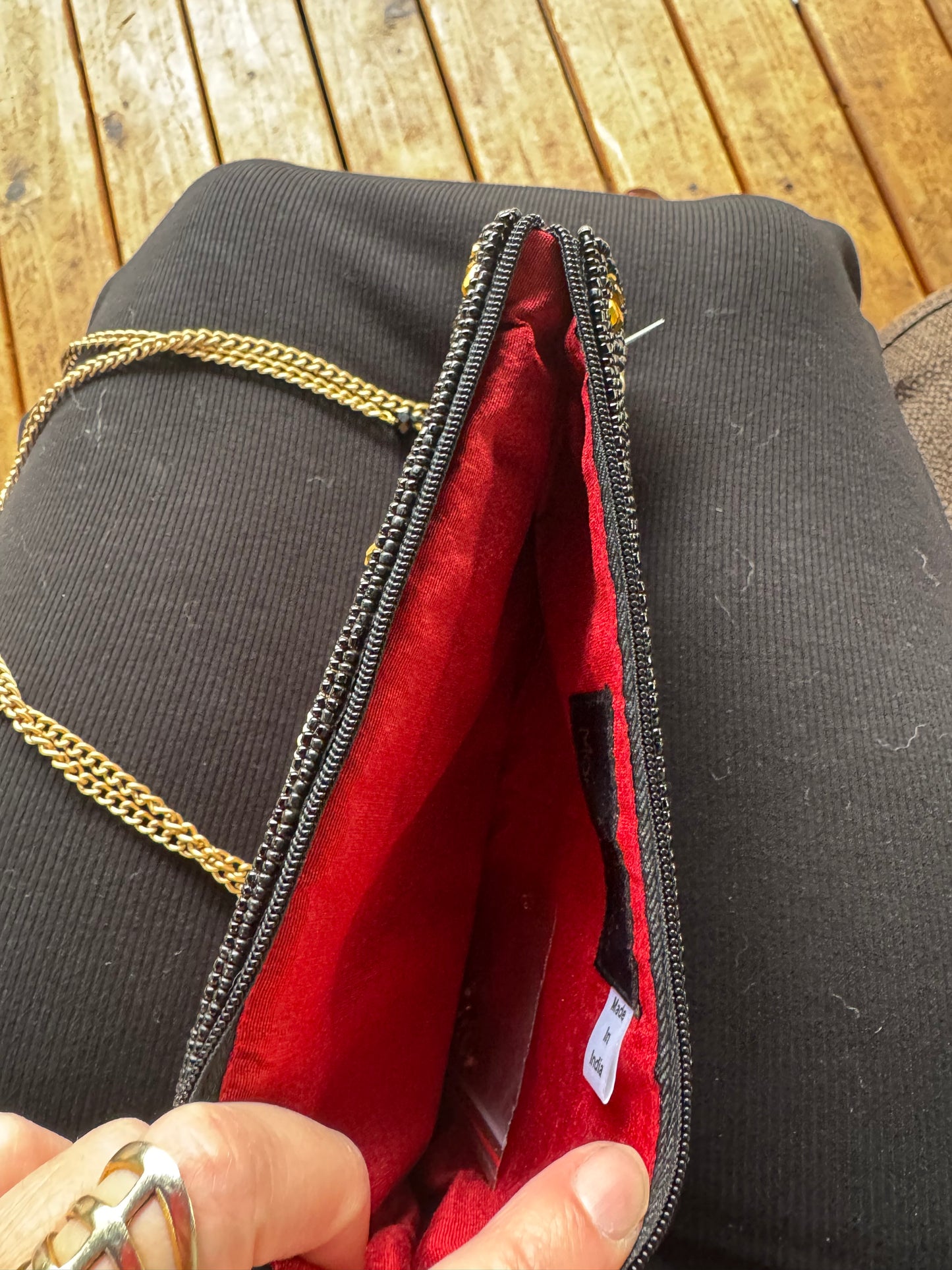 Mary Frances Beaded Phone Bag