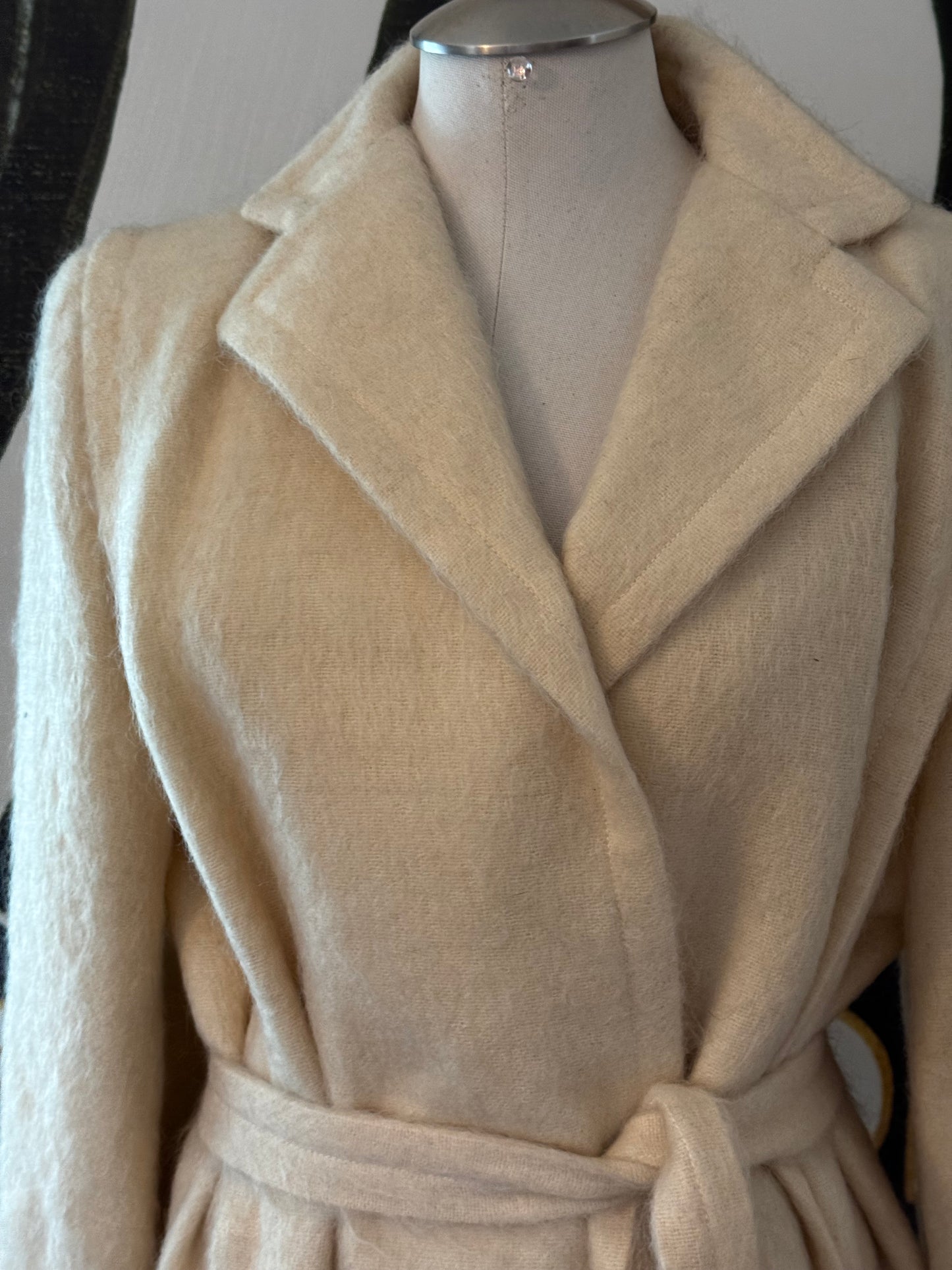 White Wool Vintage Coat
