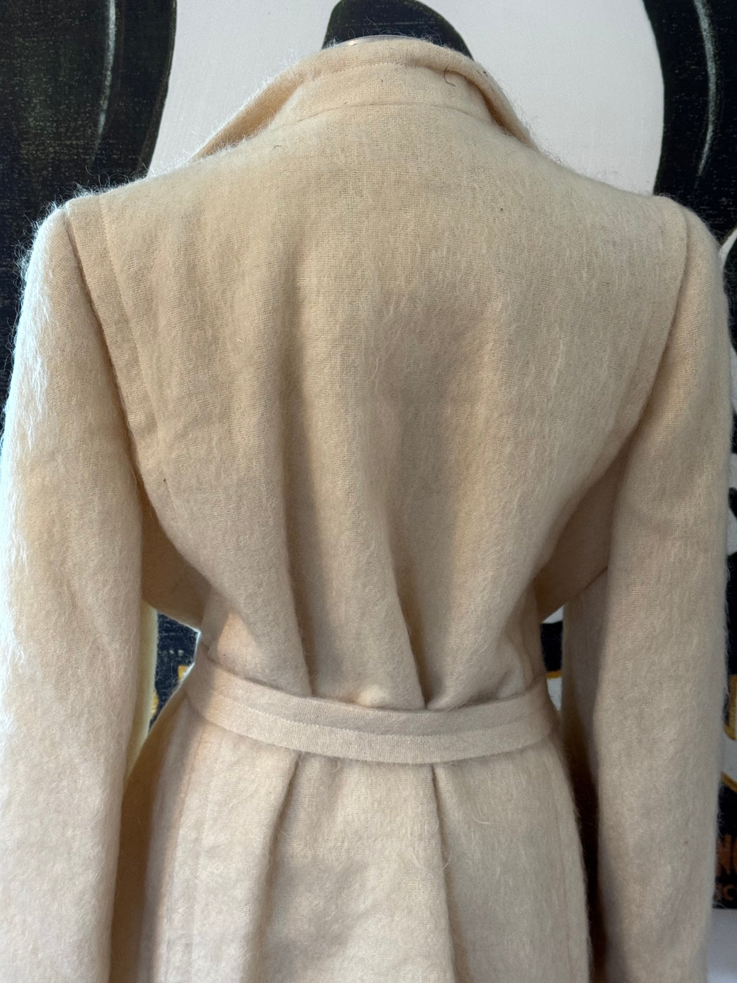 White Wool Vintage Coat