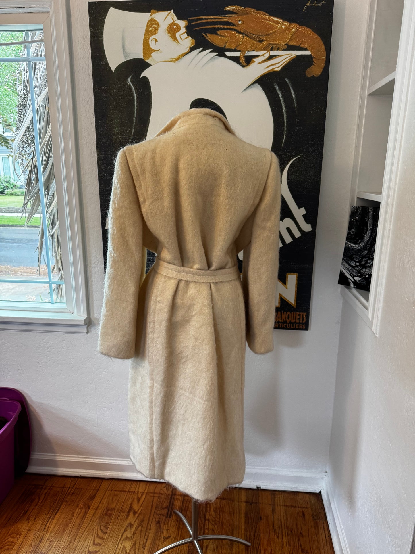 White Wool Vintage Coat