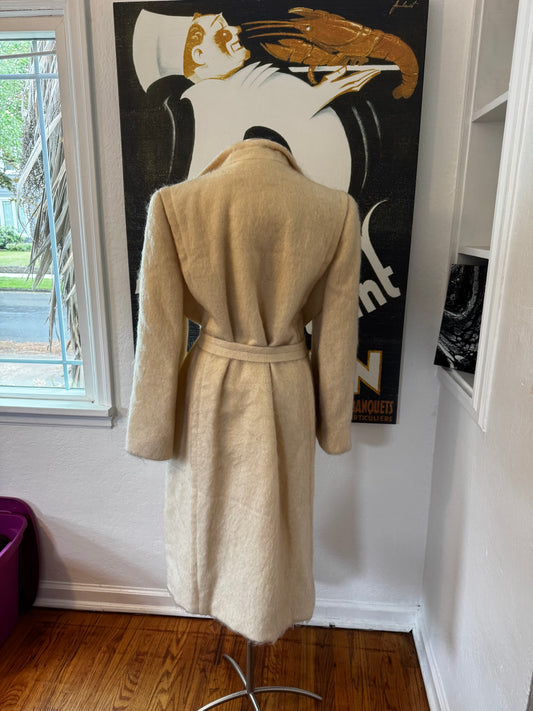 White Wool Vintage Coat