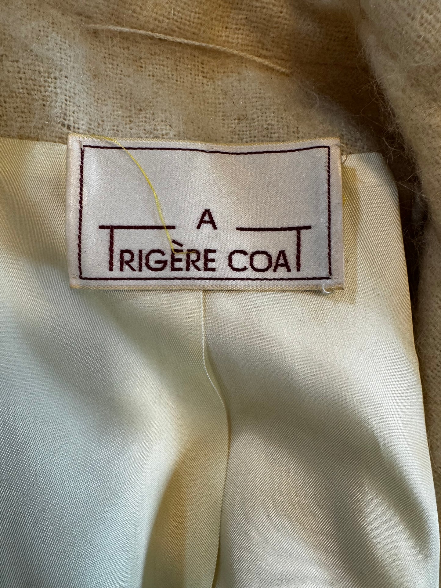 White Wool Vintage Coat