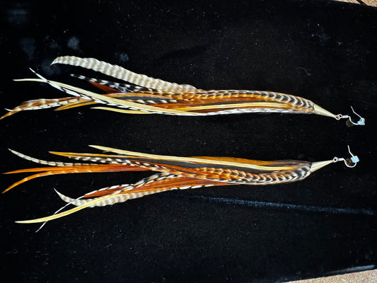 Feathers and Fringe Earrings