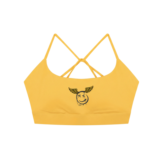 Strappy Criss Cross Yoga Sports Bra