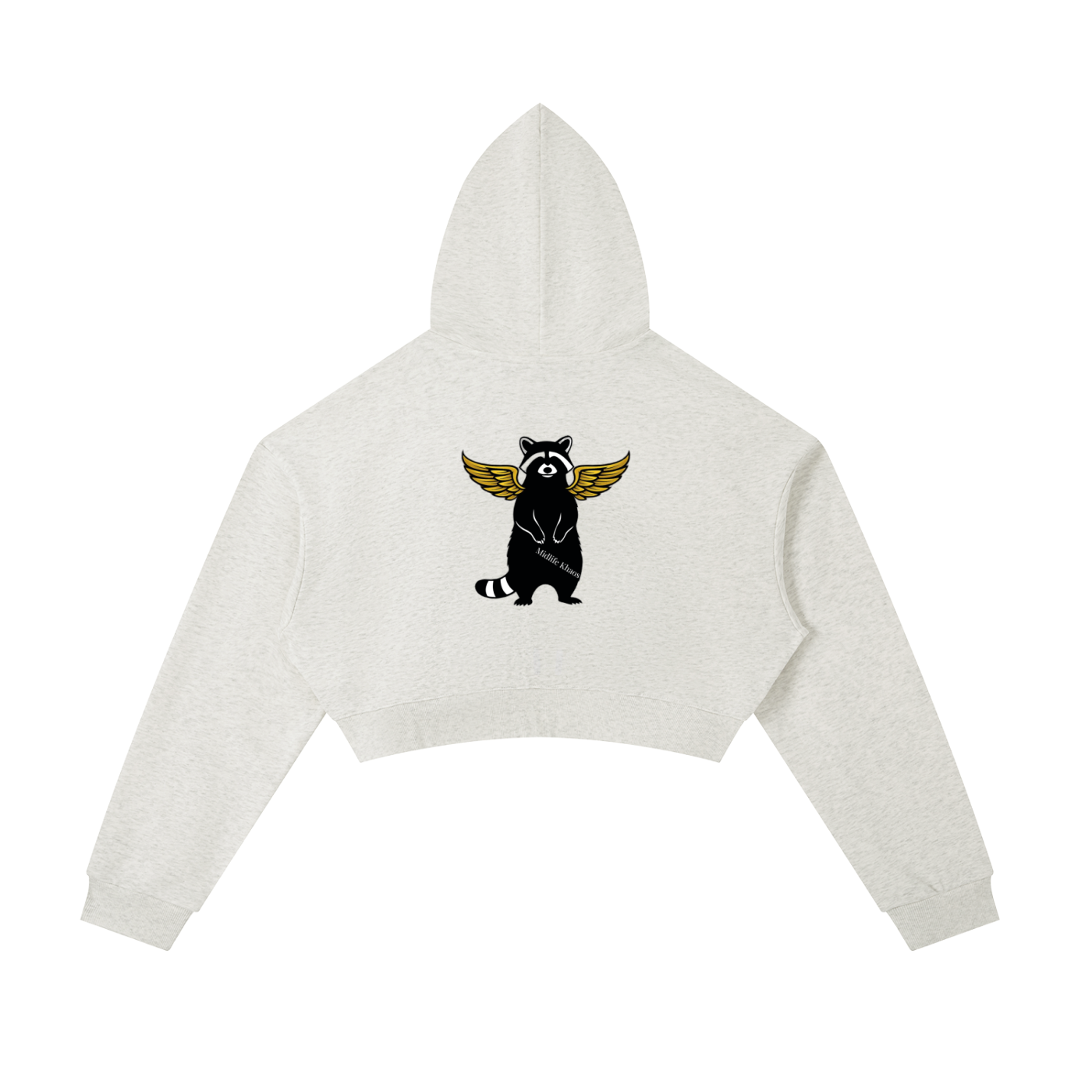 Essential Cropped Zip-Up Hoodie Raccoon – Gatsby Gorgeous