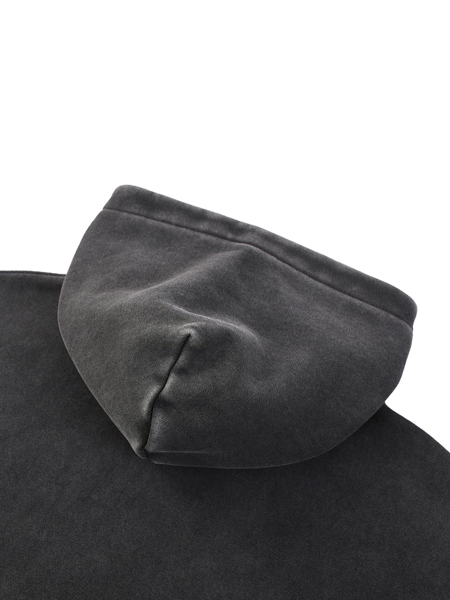 Snow Wash Fleece Oversize Hoodie Anatomical Heart