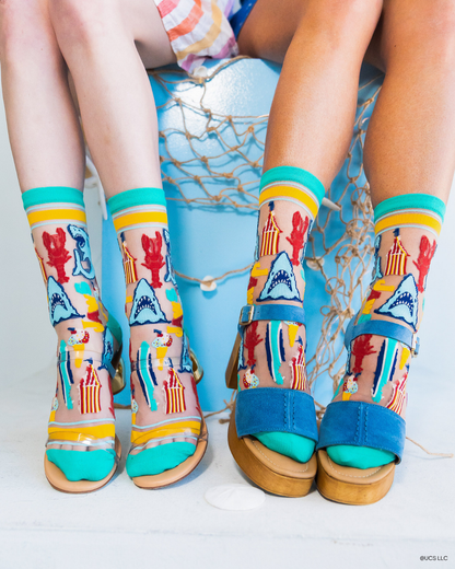 JAWS Carnival Classics Sheer Crew Sock