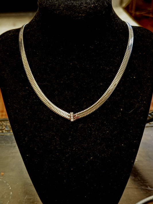 Hip-Hop Princess Necklace Silver