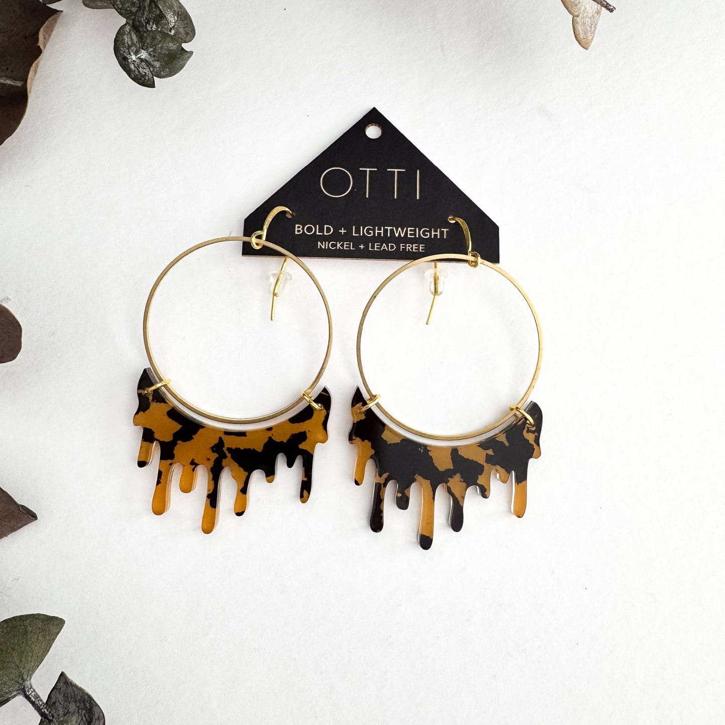 Dripping "Slime" Hoop Earrings: Limited SPRING Patterns