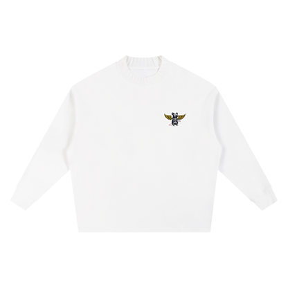 Knitted Round Neck Oversize Sweatshirt Skeletor