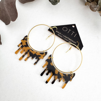 Dripping "Slime" Hoop Earrings: Limited SPRING Patterns