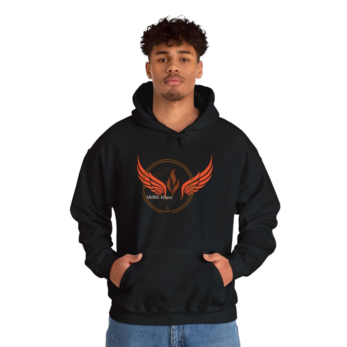 Midlife Khaos Wings Hoodie - Cozy Unisex Heavy Blend Sweatshirt