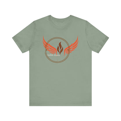 Midlife Khaos Winged Flame Tee, Unisex Short Sleeve Shirt, Casual Wear