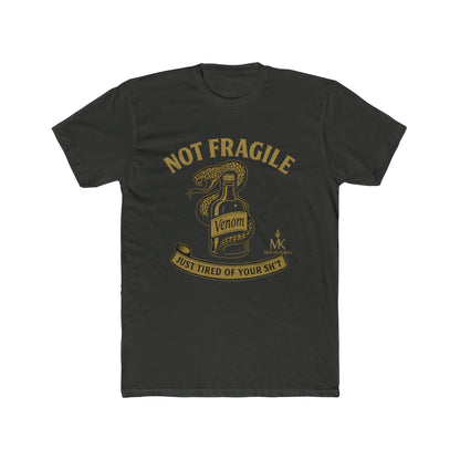 Tired of Your Sh*t Unisex Cotton Crew Tee with Vintage Snake