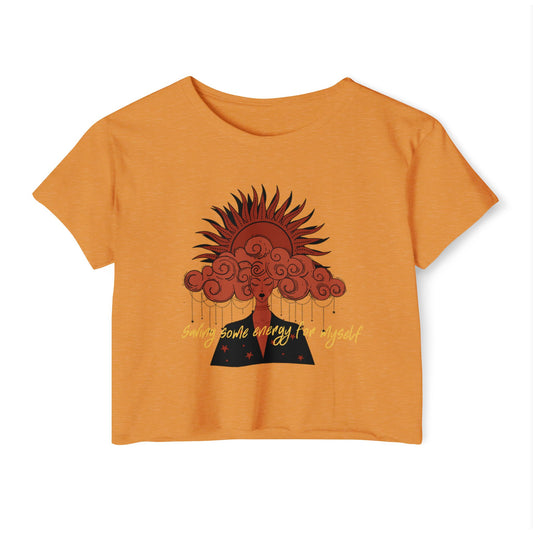 Saving Energy Boho Women's Festival Crop Top