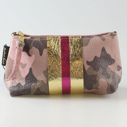 The Smaller CAMO STRIPE Makeup Clutch: Bardot