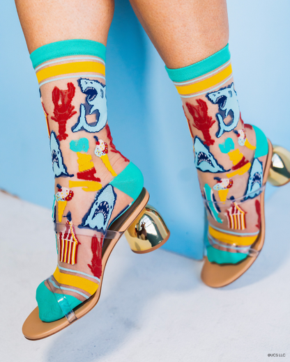 JAWS Carnival Classics Sheer Crew Sock