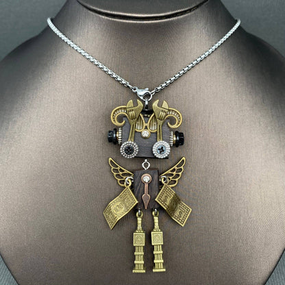Multiple Styles Handmade Punk Robot Necklace - MIO68909