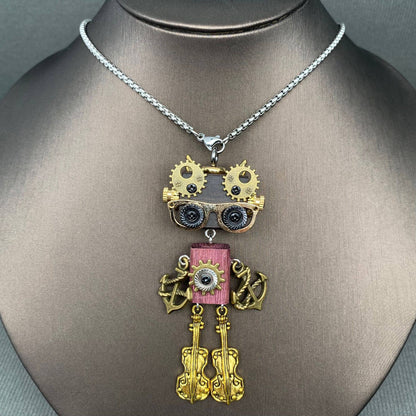 Multiple Styles Handmade Punk Robot Necklace - MIO68909