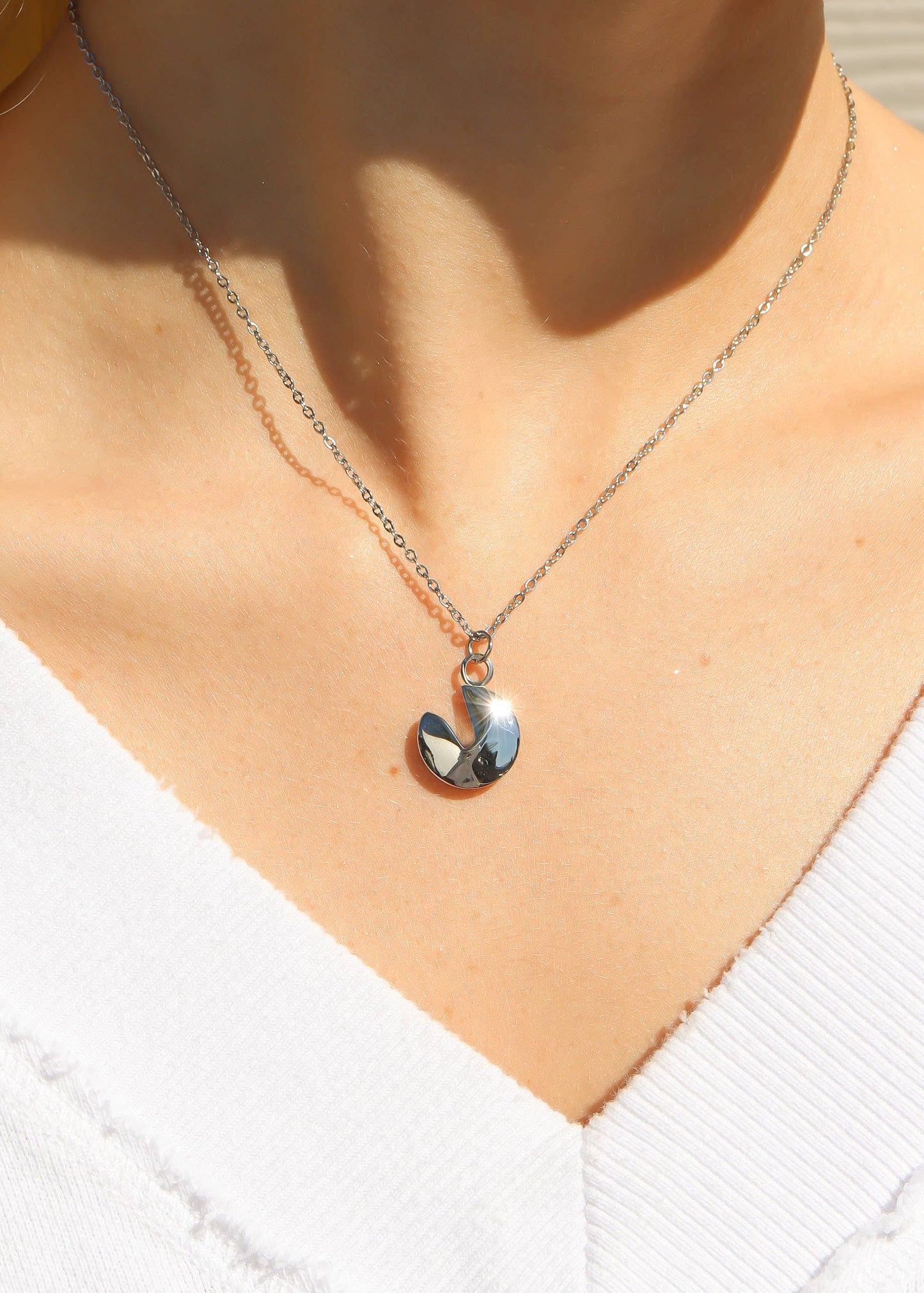 Stainless Steel Loop Chain Necklace
