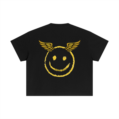Essential Cotton Boxy T-Shirt Smiley Face