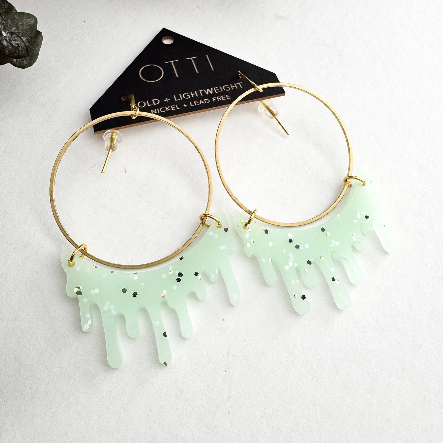 Dripping "Slime" Hoop Earrings: Limited SPRING Patterns