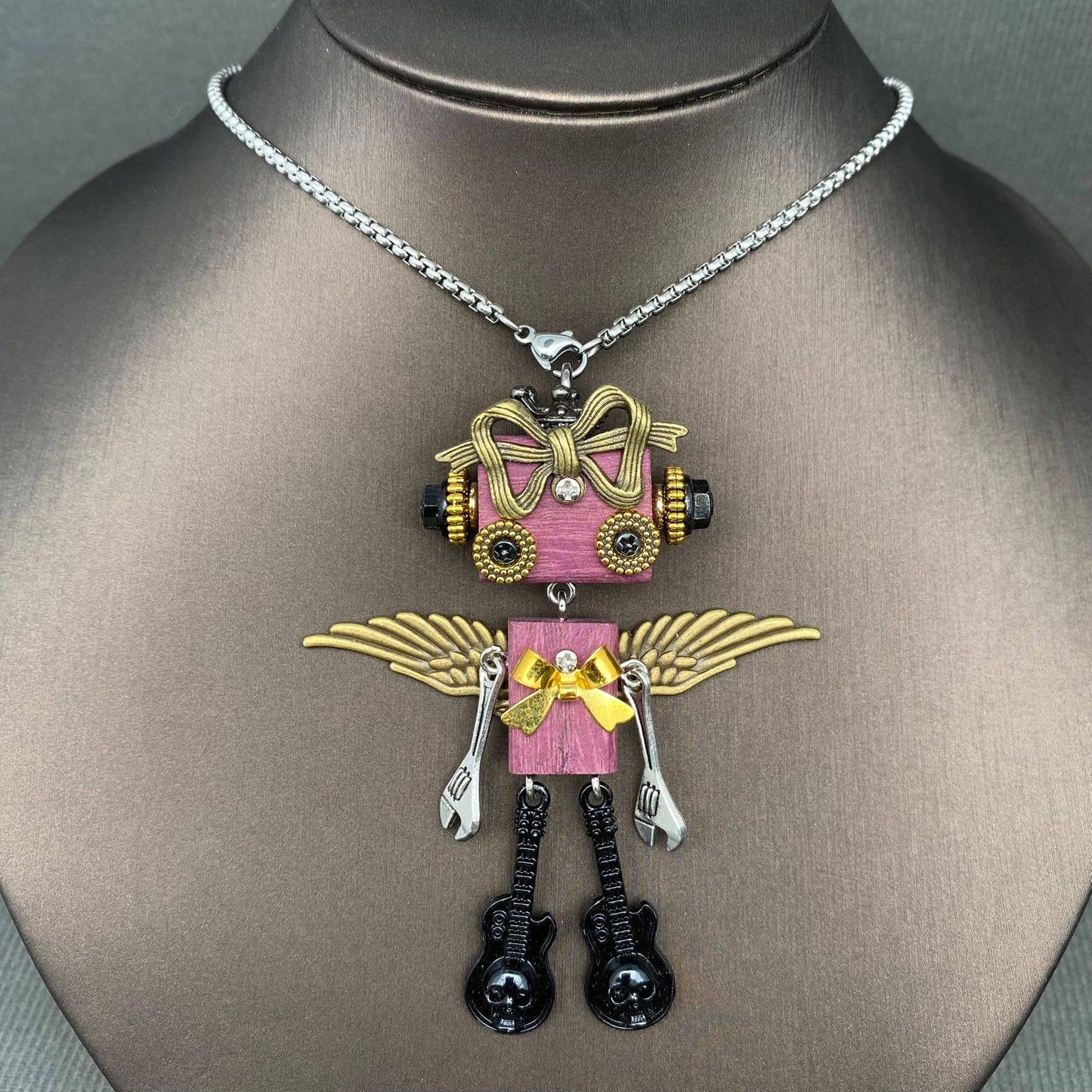 Multiple Styles Handmade Punk Robot Necklace - MIO68909