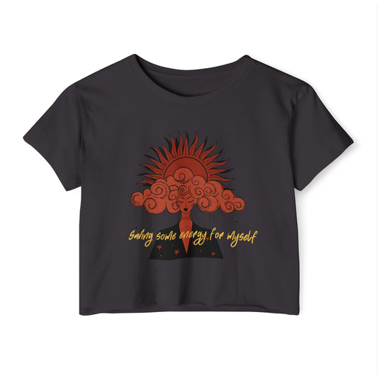 Saving Energy Boho Women's Festival Crop Top