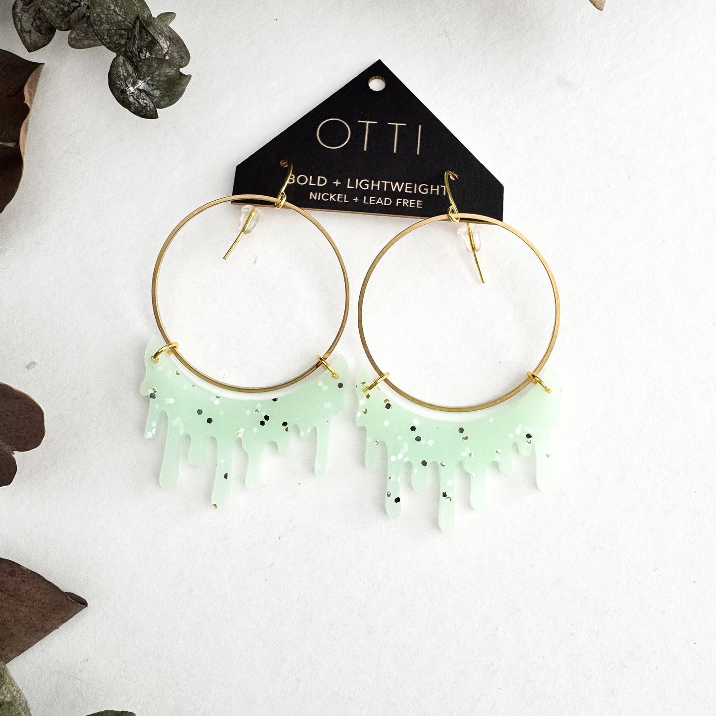 Dripping "Slime" Hoop Earrings: Limited SPRING Patterns