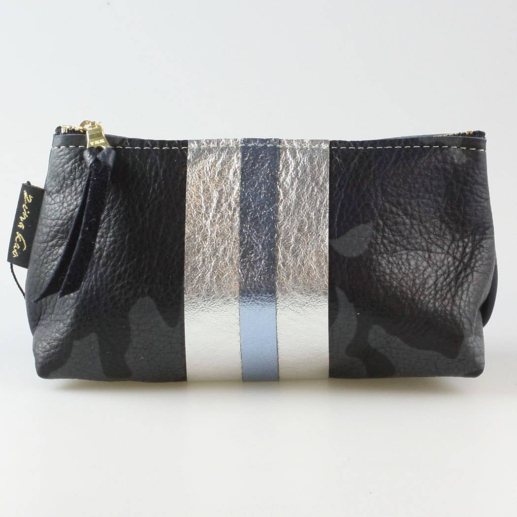The Smaller CAMO STRIPE Makeup Clutch: Bardot